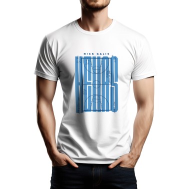 Ανδρική Κοντομάνικη Μπλούζα Λευκή - Nick Galis 'The Basketball Court'