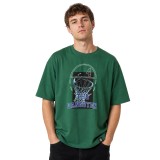 Men's T-Shirt Green - Nick Galis 'Basketball' Image 