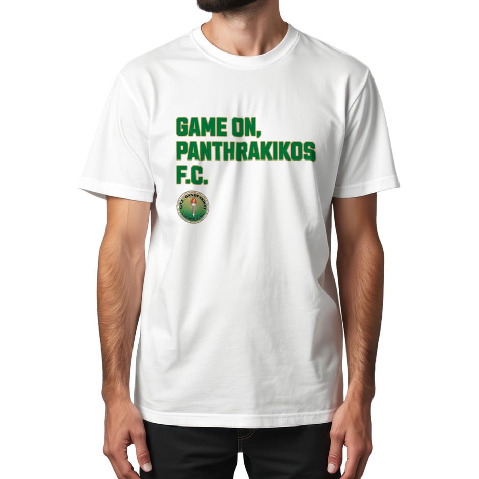 Ανδρική Κοντομάνικη Μπλούζα Λευκή - Panthrakikos FC