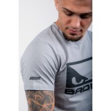 BAD BOY LOGO CLASSIC MEN'S T-SHIRT REGULAR FIT BB-000001-GB Grey Image 2