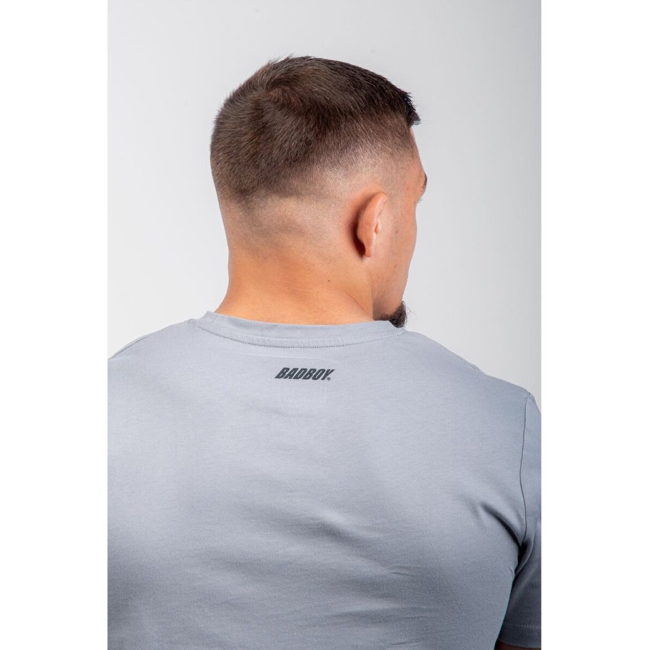BAD BOY LOGO CLASSIC MEN'S T-SHIRT REGULAR FIT BB-000001-GB Grey