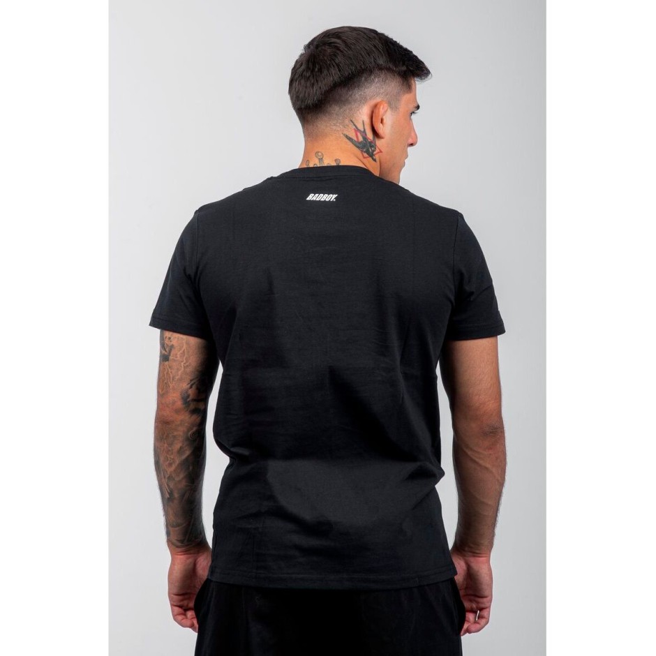 BAD BOY LOGO CLASSIC MEN'S T-SHIRT REGULAR FIT BB-000001-BW Black
