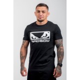 BAD BOY LOGO CLASSIC MEN'S T-SHIRT REGULAR FIT BB-000001-BW Black Image 1
