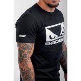 BAD BOY LOGO CLASSIC MEN'S T-SHIRT REGULAR FIT BB-000001-BW Black Image 2