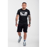 BAD BOY LOGO CLASSIC MEN'S T-SHIRT REGULAR FIT BB-000001-BW Black Image 5