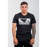 BAD BOY LOGO CLASSIC MEN'S T-SHIRT REGULAR FIT BB-000001-BW Black Image 6