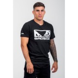 BAD BOY LOGO CLASSIC MEN'S T-SHIRT REGULAR FIT BB-000001-BW Black Image 7