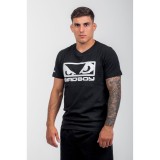 BAD BOY LOGO CLASSIC MEN'S T-SHIRT REGULAR FIT BB-000001-BW Black Image 8
