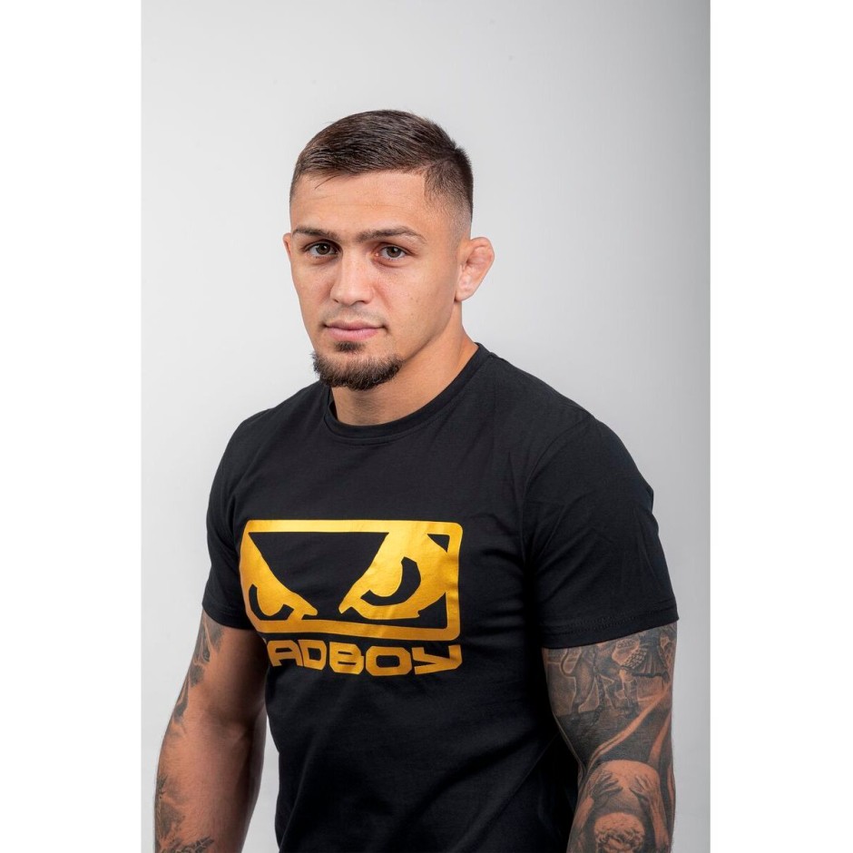 BAD BOY LOGO CLASSIC MEN'S T-SHIRT REGULAR FIT BB-000001-BGD Black
