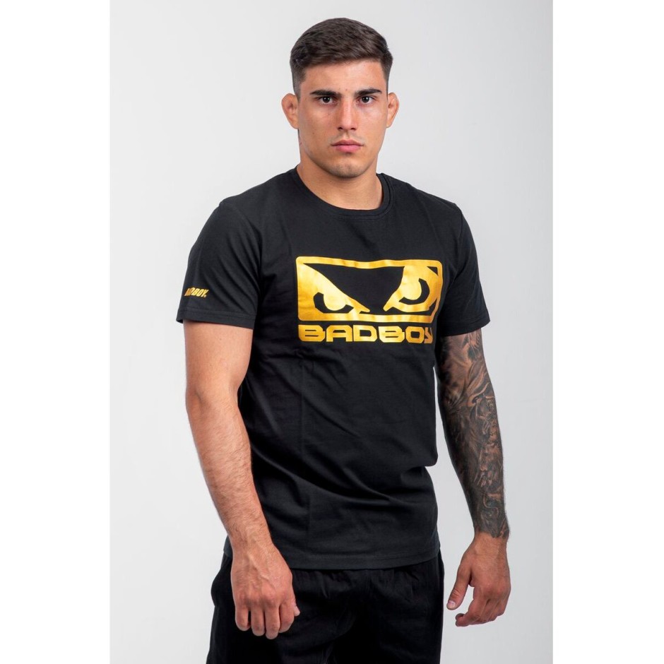 BAD BOY LOGO CLASSIC MEN'S T-SHIRT REGULAR FIT BB-000001-BGD Black