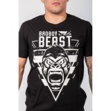 Ανδρική Κοντομάνικη Μπλούζα Μαύρη - Bad Boy Roll Like A Beast Εικόνα 13