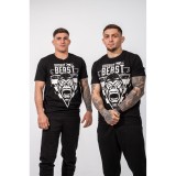 Ανδρική Κοντομάνικη Μπλούζα Μαύρη - Bad Boy Roll Like A Beast Εικόνα 6