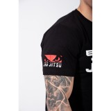 BAD BOY SPORTS JIU JITSU MEN'S T-SHIRT REGULAR FIT BB-000012-BWR Black Image 3