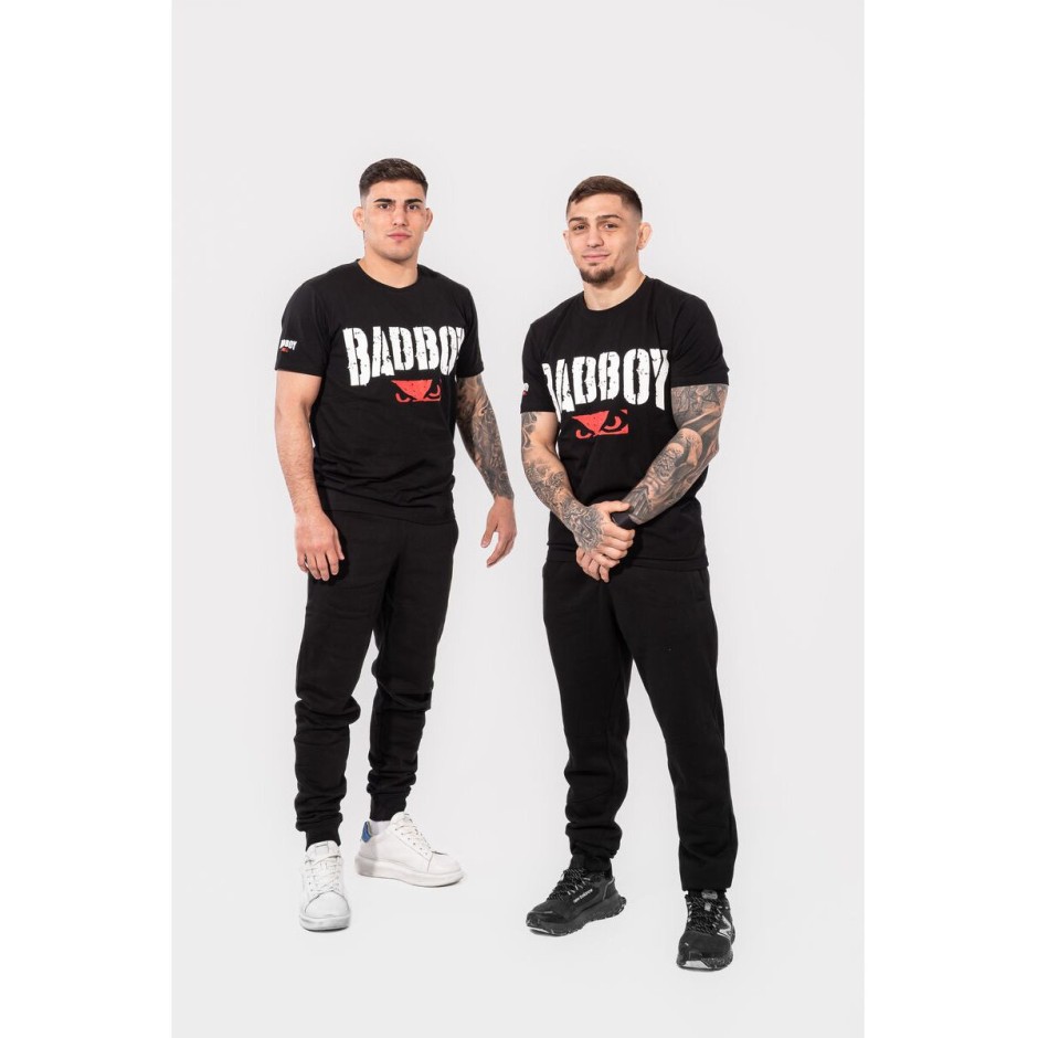 BAD BOY NO FEAR! MEN'S T-SHIRT REGULAR FIT BB-000013-BWR Black