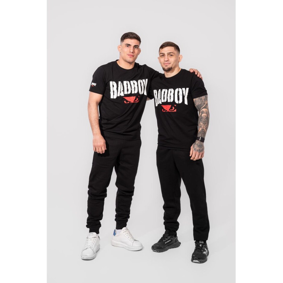 BAD BOY NO FEAR! MEN'S T-SHIRT REGULAR FIT BB-000013-BWR Black