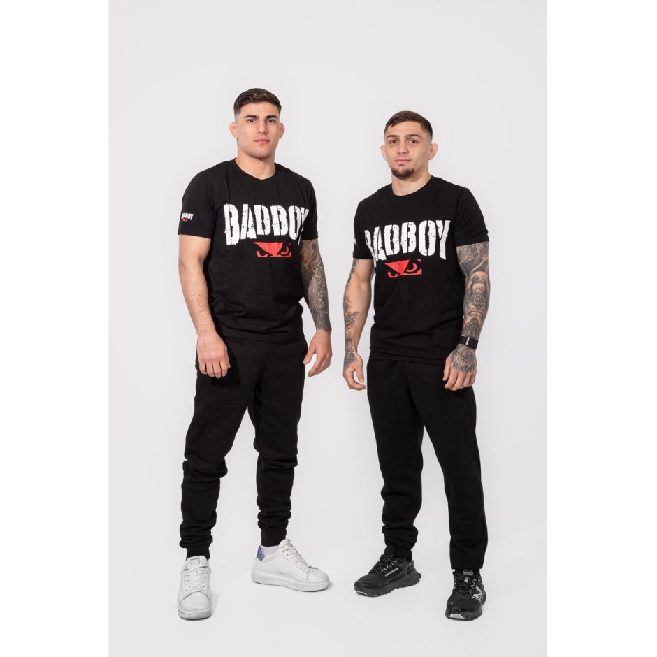 BAD BOY NO FEAR! MEN'S T-SHIRT REGULAR FIT BB-000013-BWR Black
