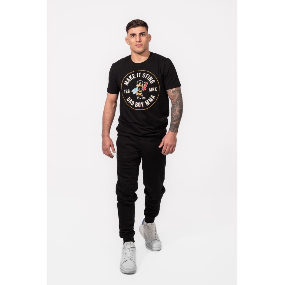 BAD BOY MAKE IT STING MEN'S T-SHIRT REGULAR FIT BB-000014-BWR Black