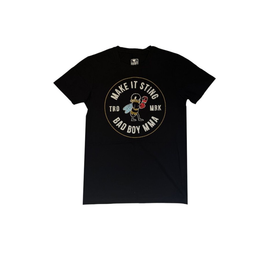 BAD BOY MAKE IT STING MEN'S T-SHIRT REGULAR FIT BB-000014-BWR Black