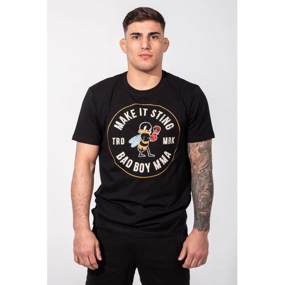 BAD BOY MAKE IT STING MEN'S T-SHIRT REGULAR FIT BB-000014-BWR Black