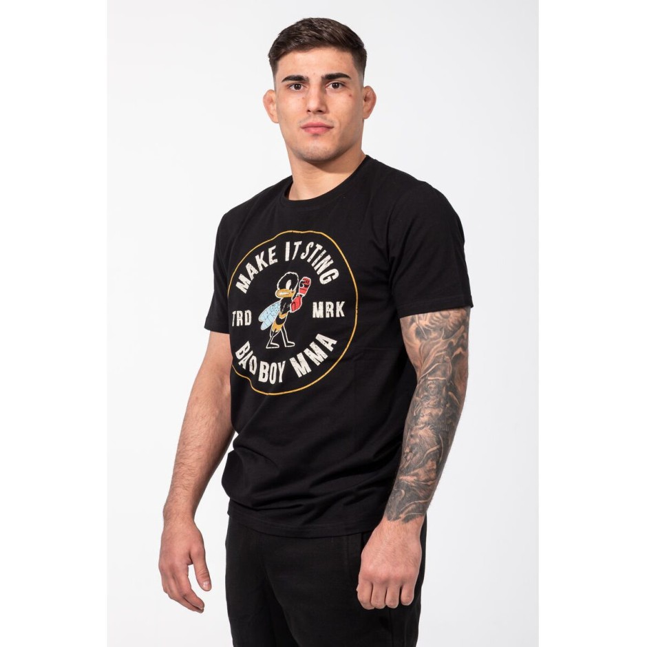 BAD BOY MAKE IT STING MEN'S T-SHIRT REGULAR FIT BB-000014-BWR Black