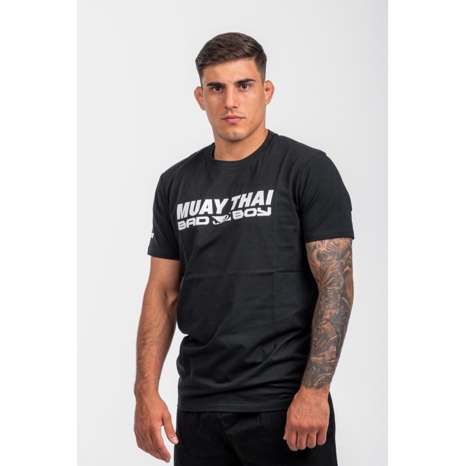 Ανδρική Κοντομάνικη Μπλούζα Μαύρη - Bad Boy Sports Muay Thai