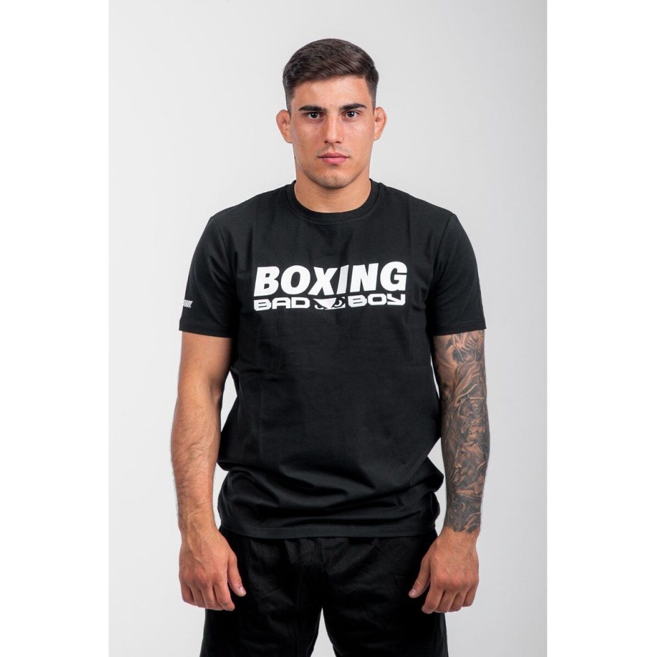 BAD BOY SPORTS BOXING T-SHIRT BB-000019-BW Black