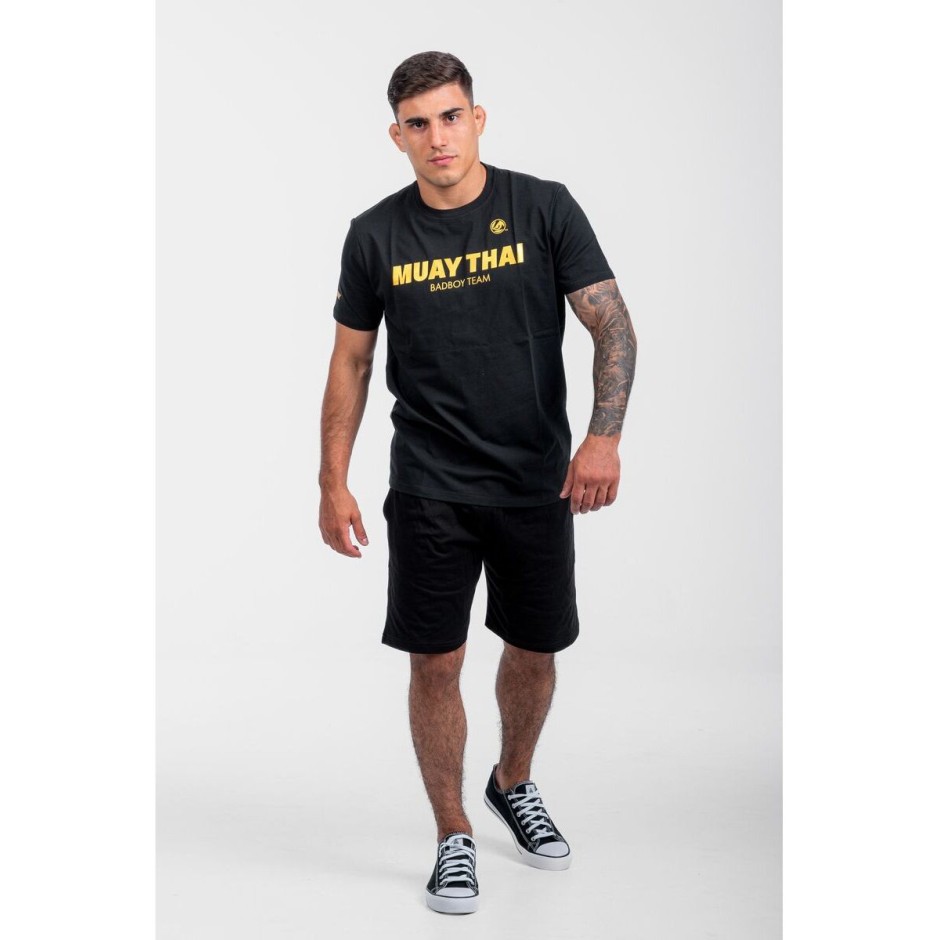 BAD BOY T-SHIRT SPORTS 2.0 MUAY THAI BB-000022-BW Black