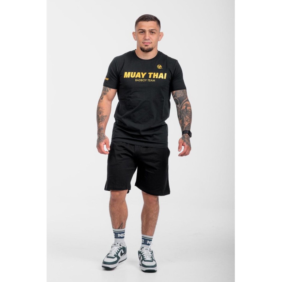 BAD BOY T-SHIRT SPORTS 2.0 MUAY THAI BB-000022-BW Black
