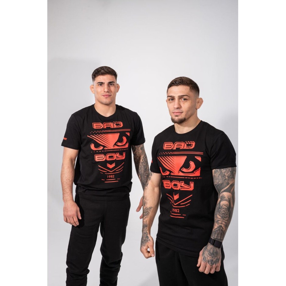 BAD BOY FIGHT MEN'S T-SHIRT REGULAR FIT BB-000024-BRE Μαύρο