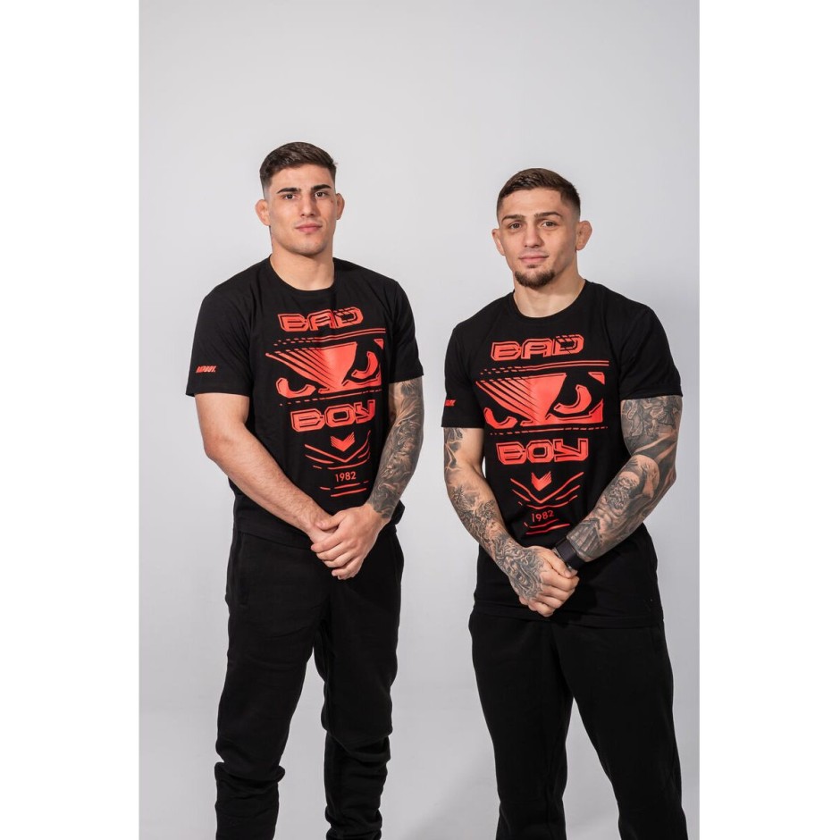 BAD BOY FIGHT MEN'S T-SHIRT REGULAR FIT BB-000024-BRE Μαύρο
