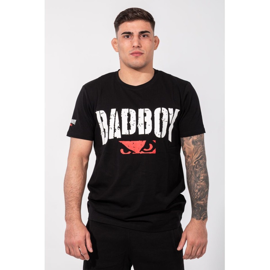 BAD BOY NO FEAR! MEN'S T-SHIRT REGULAR FIT BB-000013-BWR Black