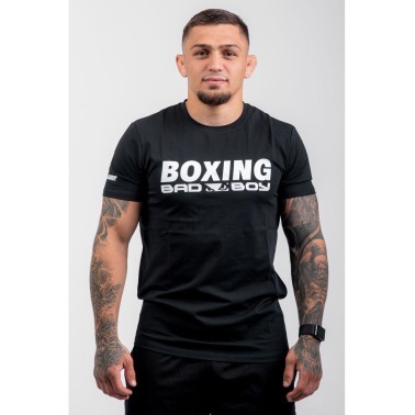Ανδρική Κοντομάνικη Μπλούζα Μαύρη - Bad Boy Sports Boxing