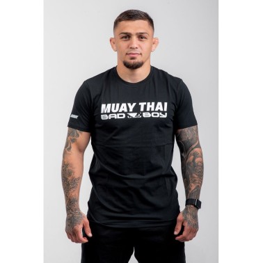 Ανδρική Κοντομάνικη Μπλούζα Μαύρη - Bad Boy Sports Muay Thai