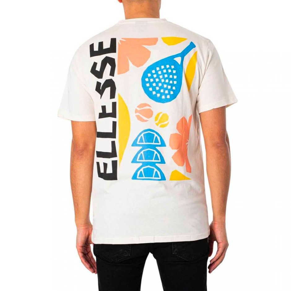 Ανδρική Κοντομάνικη Μπλούζα Εκρού - Ellesse Impronta