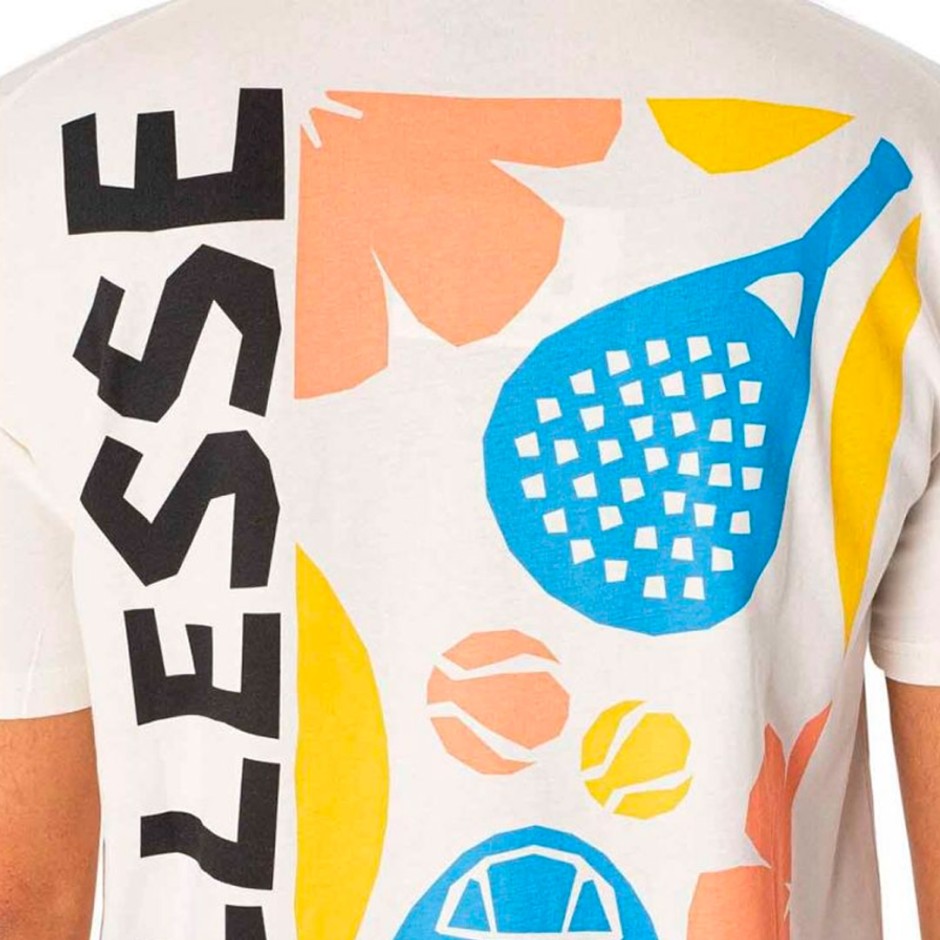 Ανδρική Κοντομάνικη Μπλούζα Εκρού - Ellesse Impronta