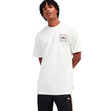 Ανδρική Κοντομάνικη Μπλούζα Εκρού - Ellesse Sartoria Peroli