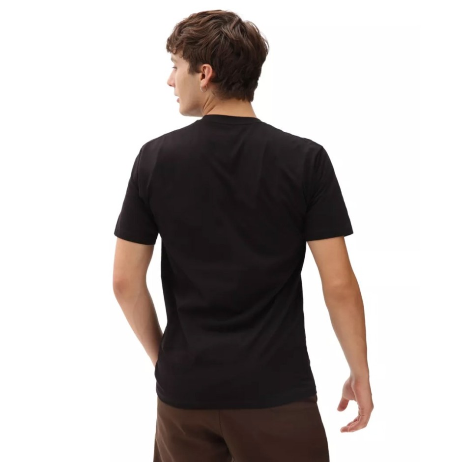Ανδρική Κοντομάνικη Μπλούζα Μαύρη - Vans Left Chest Logo