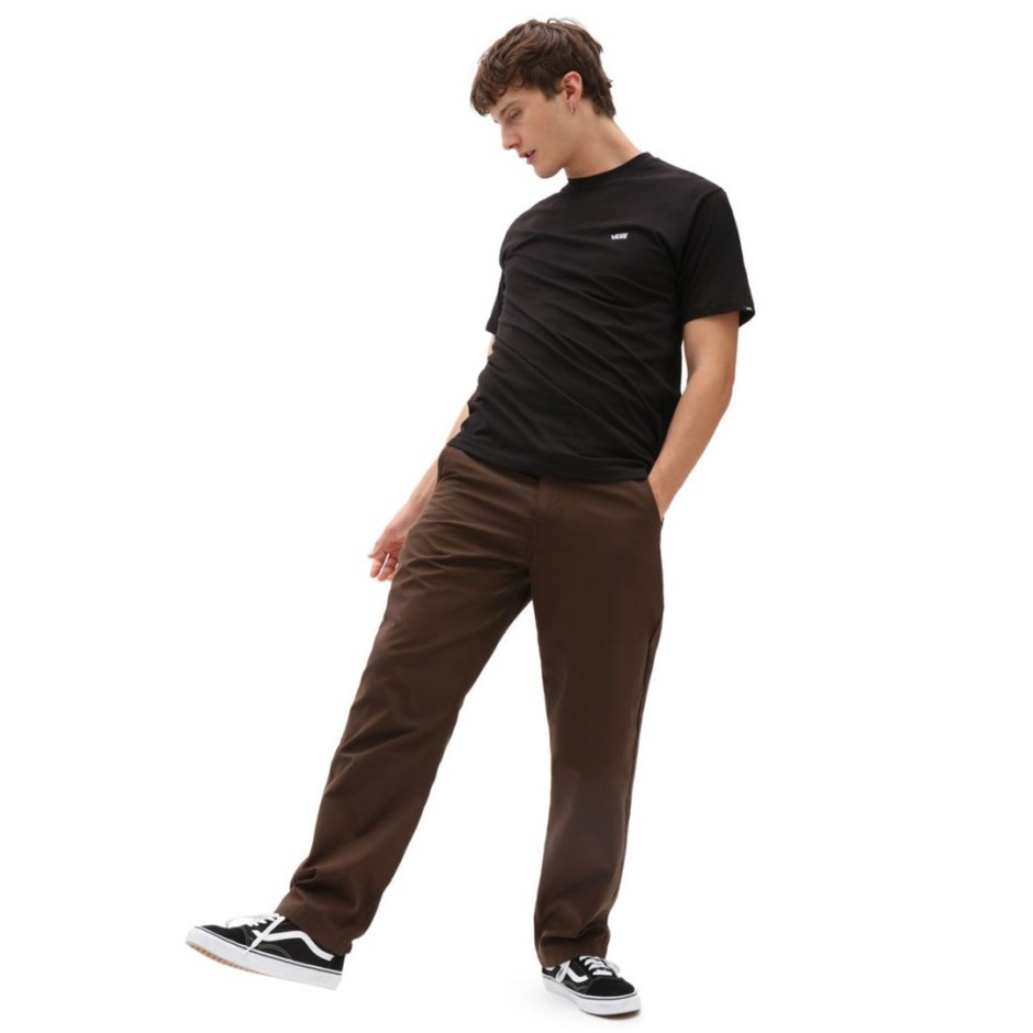 Ανδρική Κοντομάνικη Μπλούζα Μαύρη - Vans Left Chest Logo