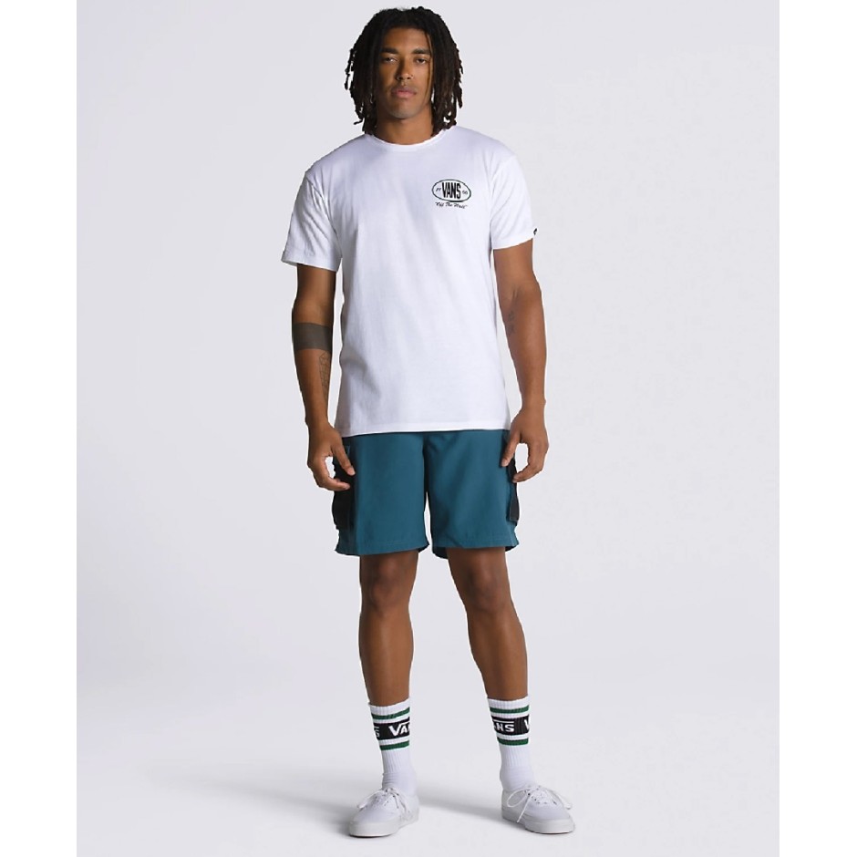 VANS TEAM PLAYER CHECKERBOARD SS TEE VN00003NWHT WHT White