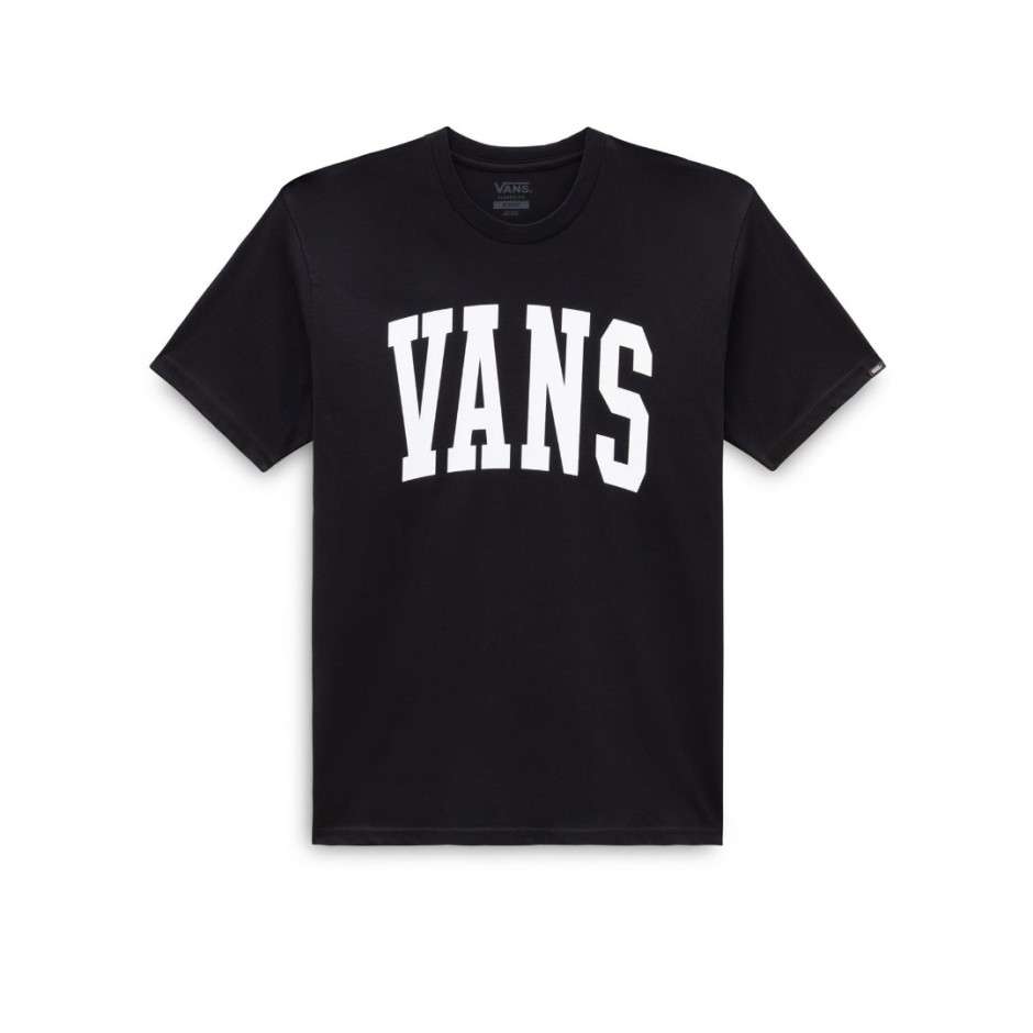 Vans Arched Μαύρο - Ανδρική Κοντομάνικη Μπλούζα