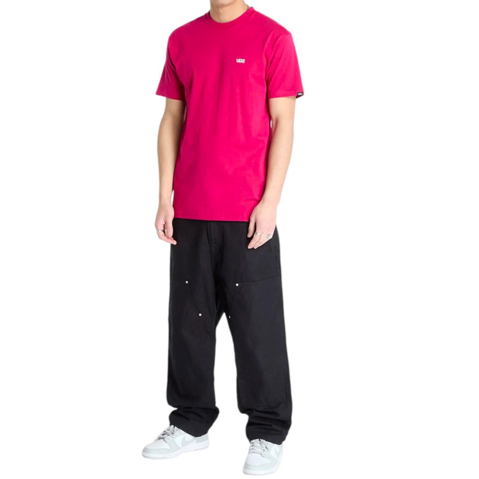 VANS LEFT CHEST LOGO TEE VN0A3CZEC9L-C9L Βordeaux