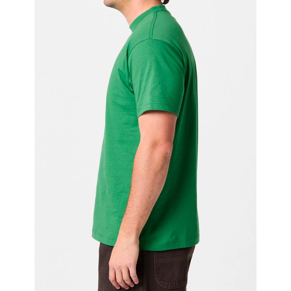 Ανδρική Κοντομάνικη Μπλούζα Πράσινη - Vans Left Chest Logo