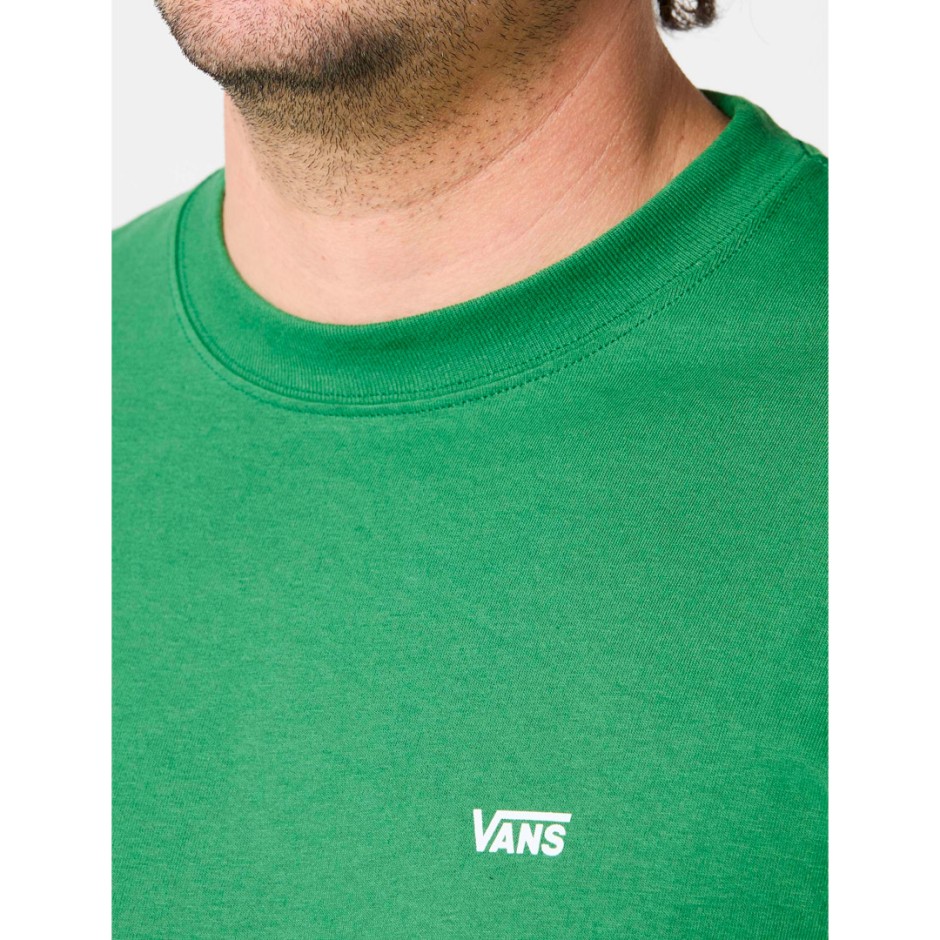 Ανδρική Κοντομάνικη Μπλούζα Πράσινη - Vans Left Chest Logo