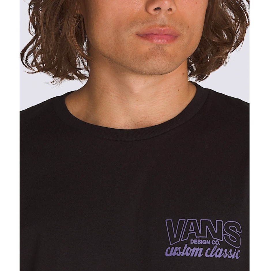 Ανδρική Κοντομάνικη Μπλούζα Μαύρη - Vans Shop Front