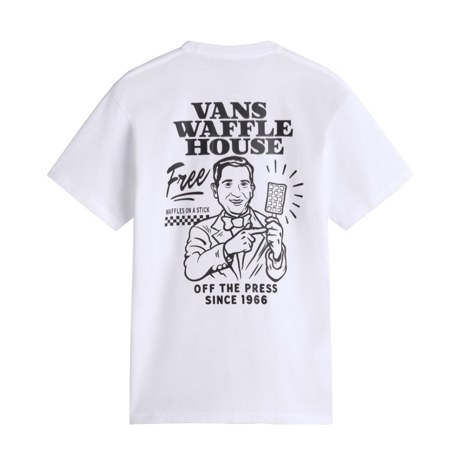 Ανδρική Κοντομάνικη Μπλούζα Λευκή - Vans Death Grip