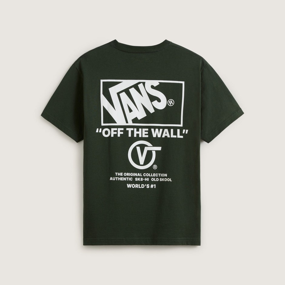 Ανδρική Κοντομάνικη Μπλούζα Πράσινη - Vans Stockpile