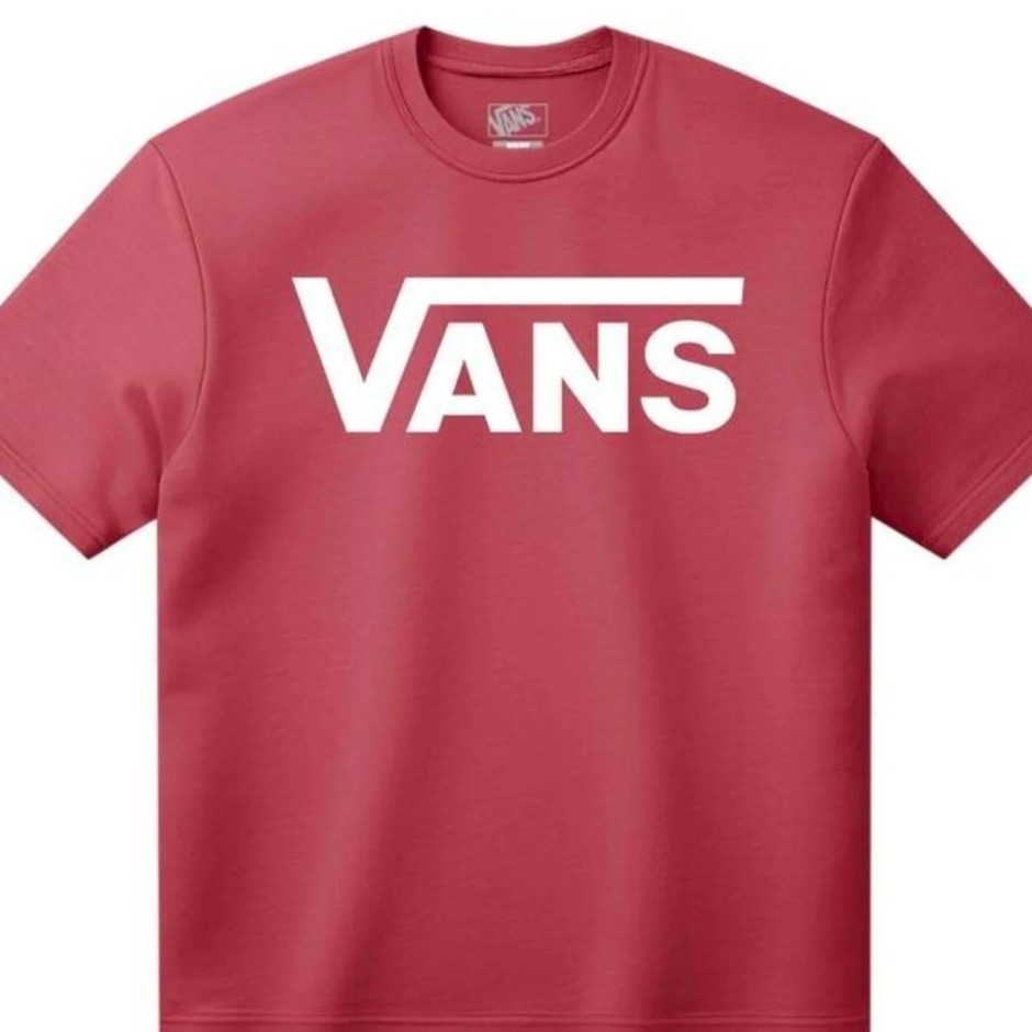 Ανδρική Κοντομάνικη Μπλούζα Βυσσινί - Vans Classic