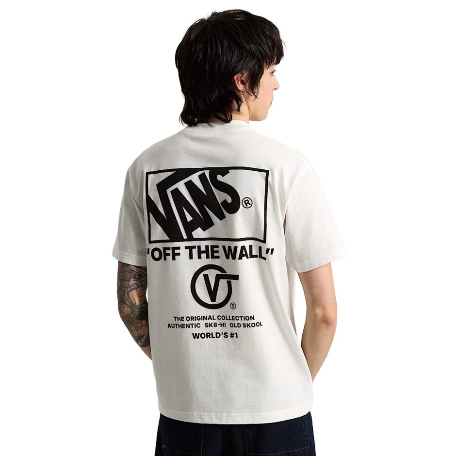 VANS STACKED HI SS TEE VN000PEWWHT-WHT White