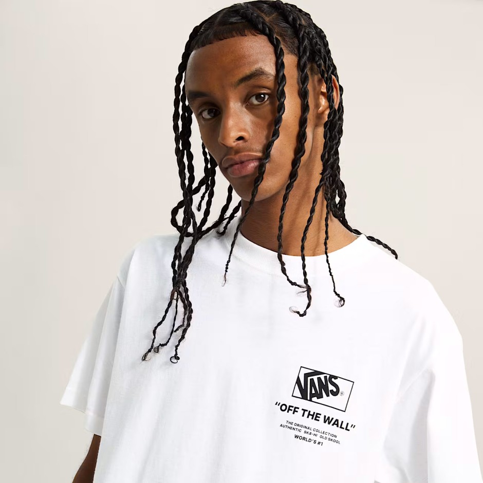 VANS STACKED HI SS TEE VN000PEWWHT-WHT White
