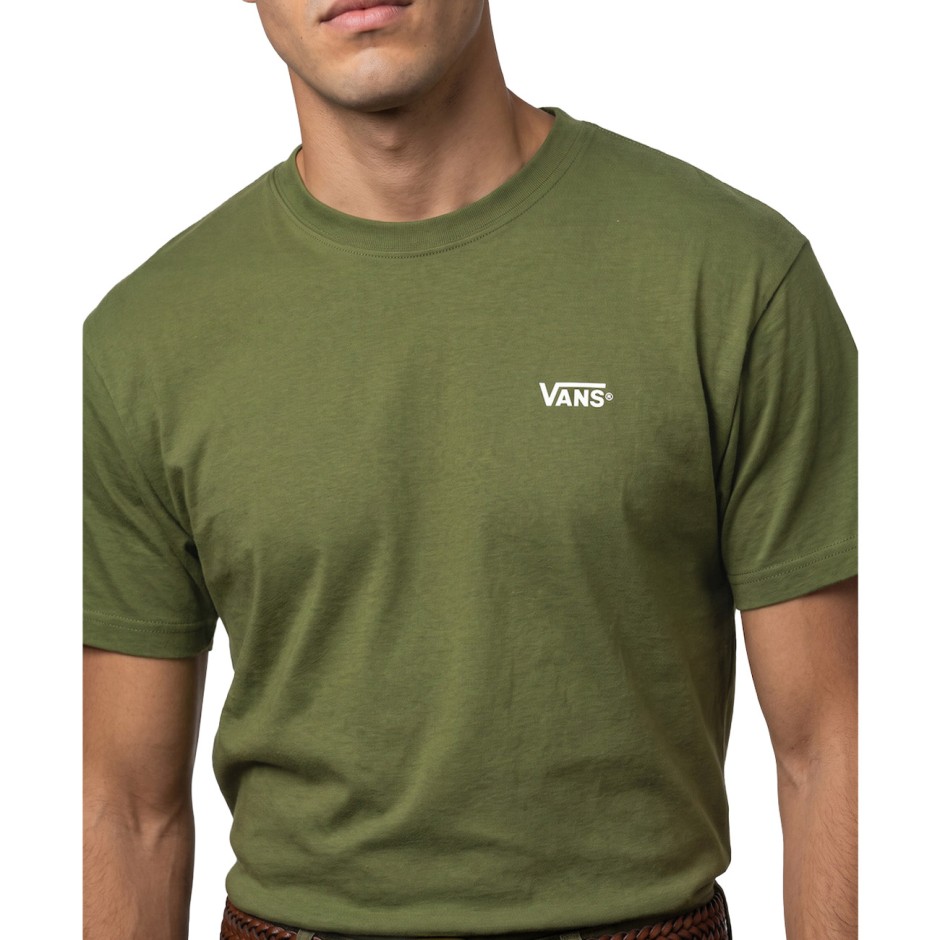Ανδρική Κοντομάνικη Μπλούζα Χακί - Vans New Left Chest